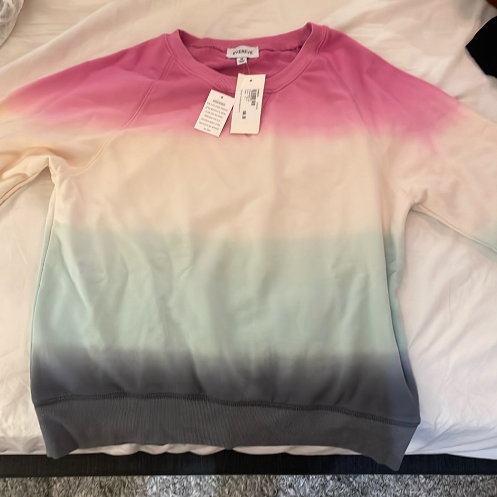 NWT Evereve Rylie tie dye sweatshirt